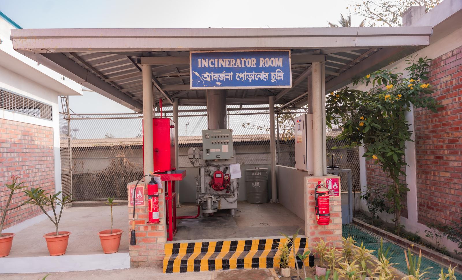 incinerator room